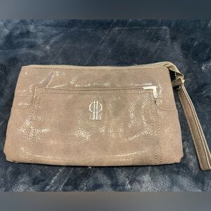 Beige Wristlet